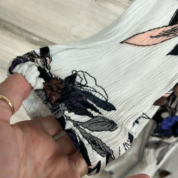 Free people White Combo Electric Orchid Tunic Tree Swing Top Women’s Size Small - Picture 3 of 7